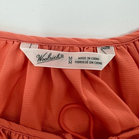 Woolrich Flowy Orange Blouse - Picture 2 of 6